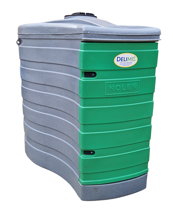 Stacionarni duguljasti spremnik 1000L - glavni pogled