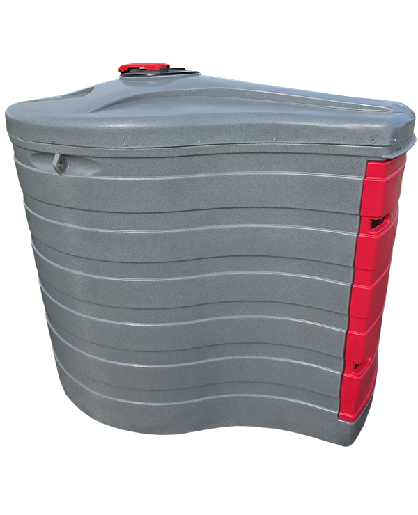 Stacionarni duguljasti spremnik 1000L - bočni pogled