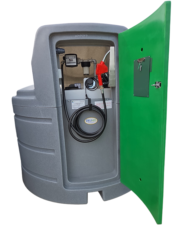 Stacionarni okrugli spremnik 2500L - pumpa i oprema